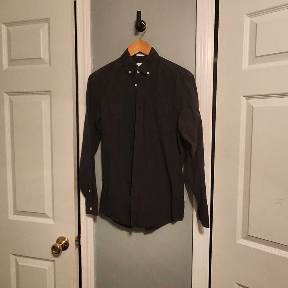 Frank & Oak Men's Charcoal Dress Shirt